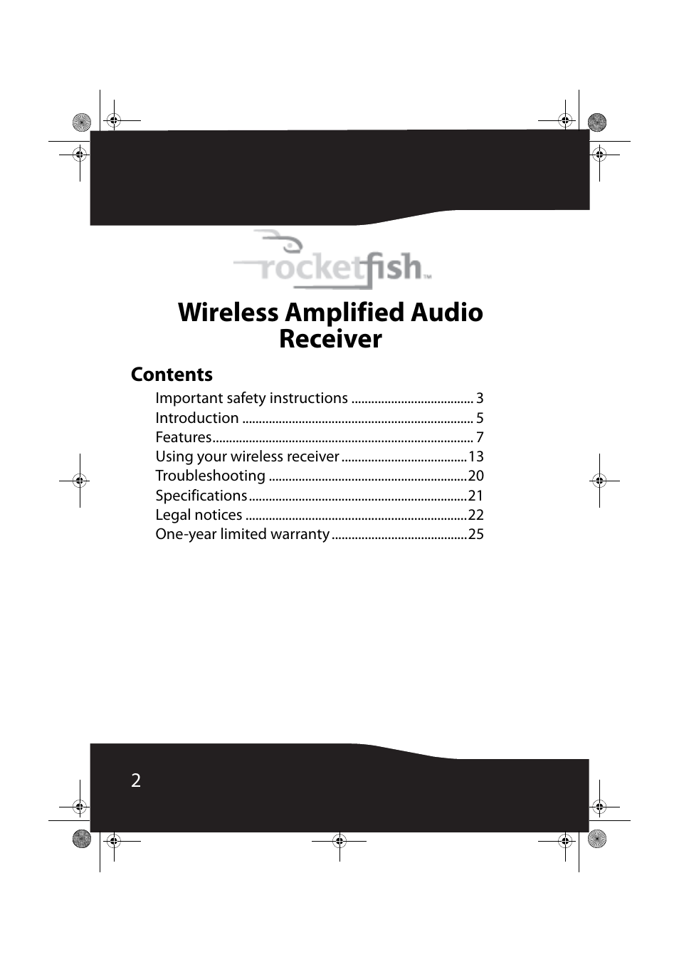 RocketFish RF-RBREC User Manual | Page 2 / 28