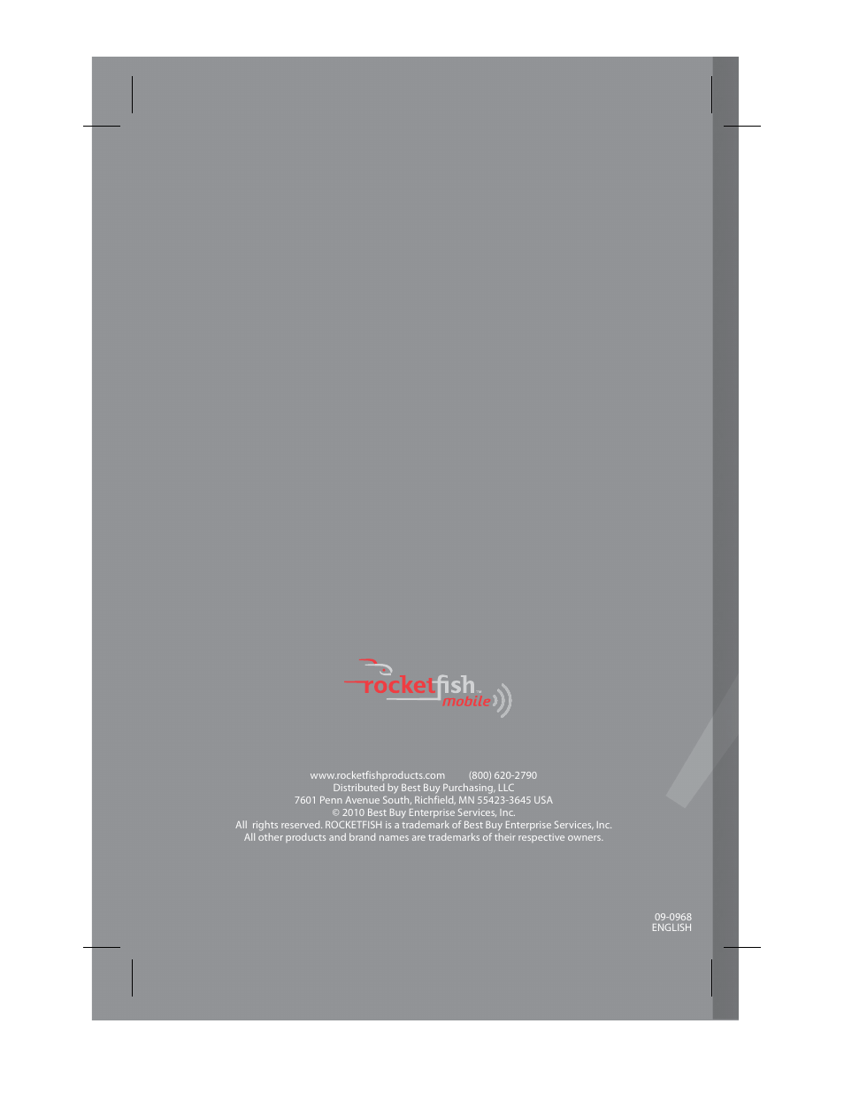 RocketFish RF-QX5 User Manual | Page 15 / 15