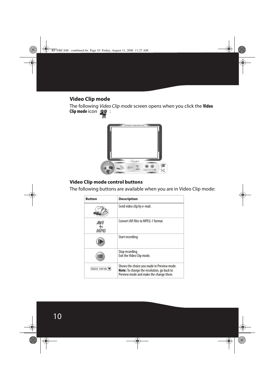 RocketFish RF-NBCAM User Manual | Page 10 / 62