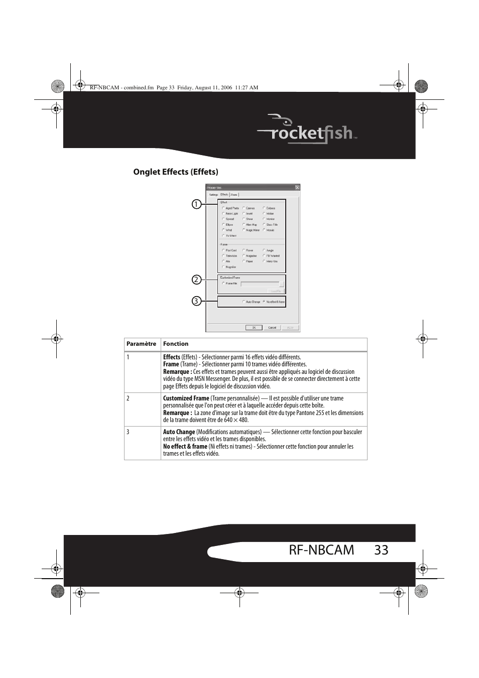 33 rf-nbcam | RocketFish RF-NBCAM User Manual | Page 33 / 62