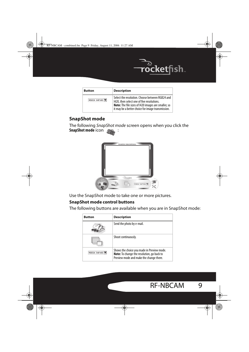 9rf-nbcam | RocketFish RF-NBCAM User Manual | Page 9 / 62