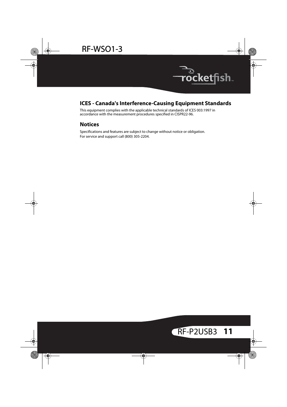 RocketFish RF-P2USB3 User Manual | Page 11 / 15