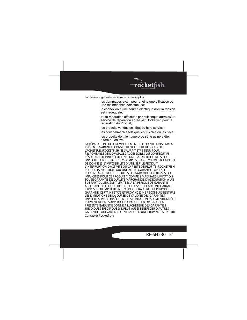 RocketFish RF-SH230 User Manual | Page 51 / 80