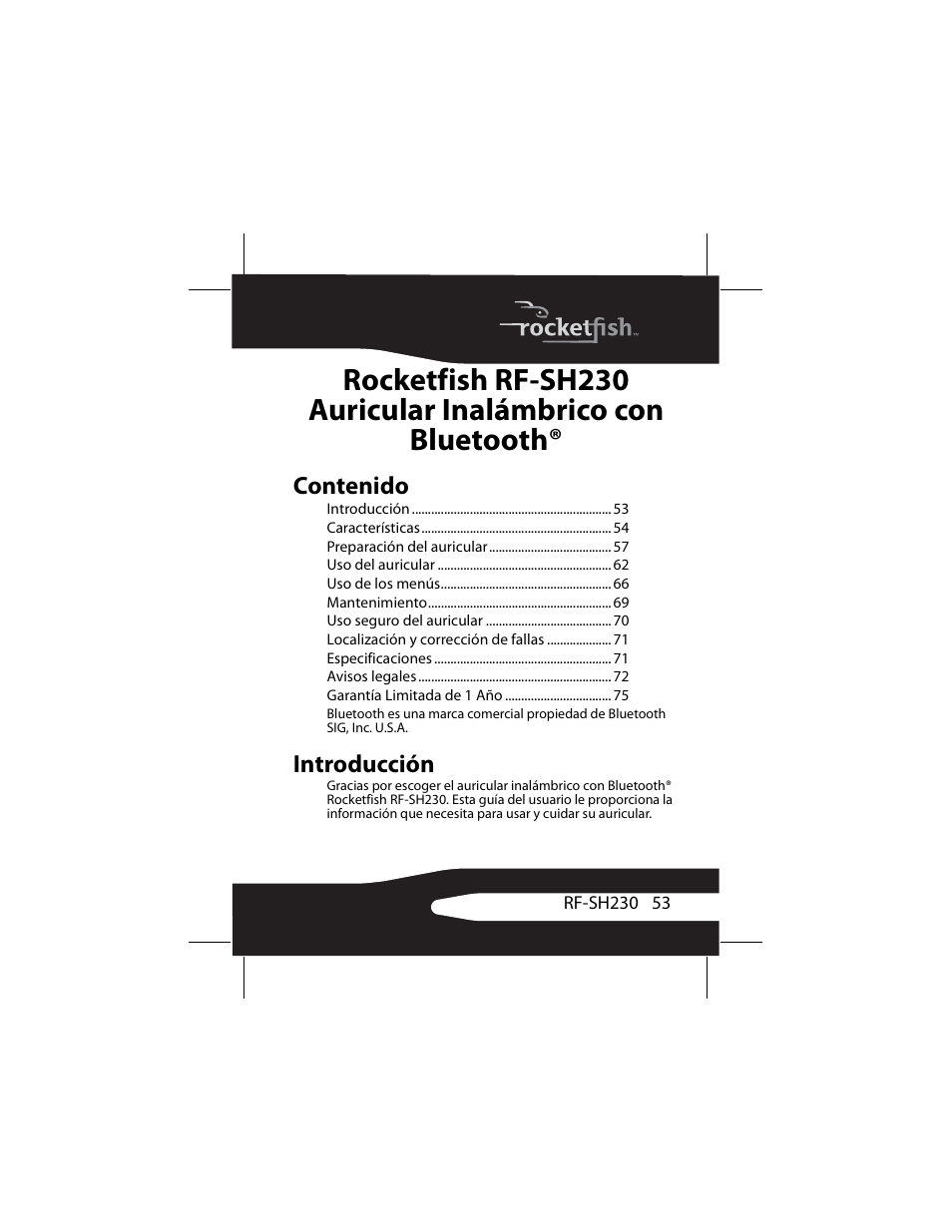 RocketFish RF-SH230 User Manual | Page 53 / 80