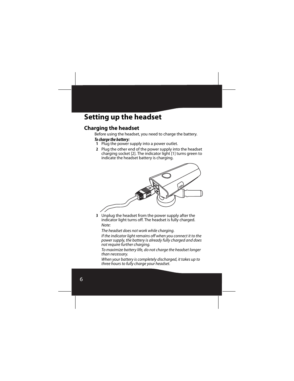 Setting up the headset, Charging the headset | RocketFish RF-SH230 User Manual | Page 6 / 80