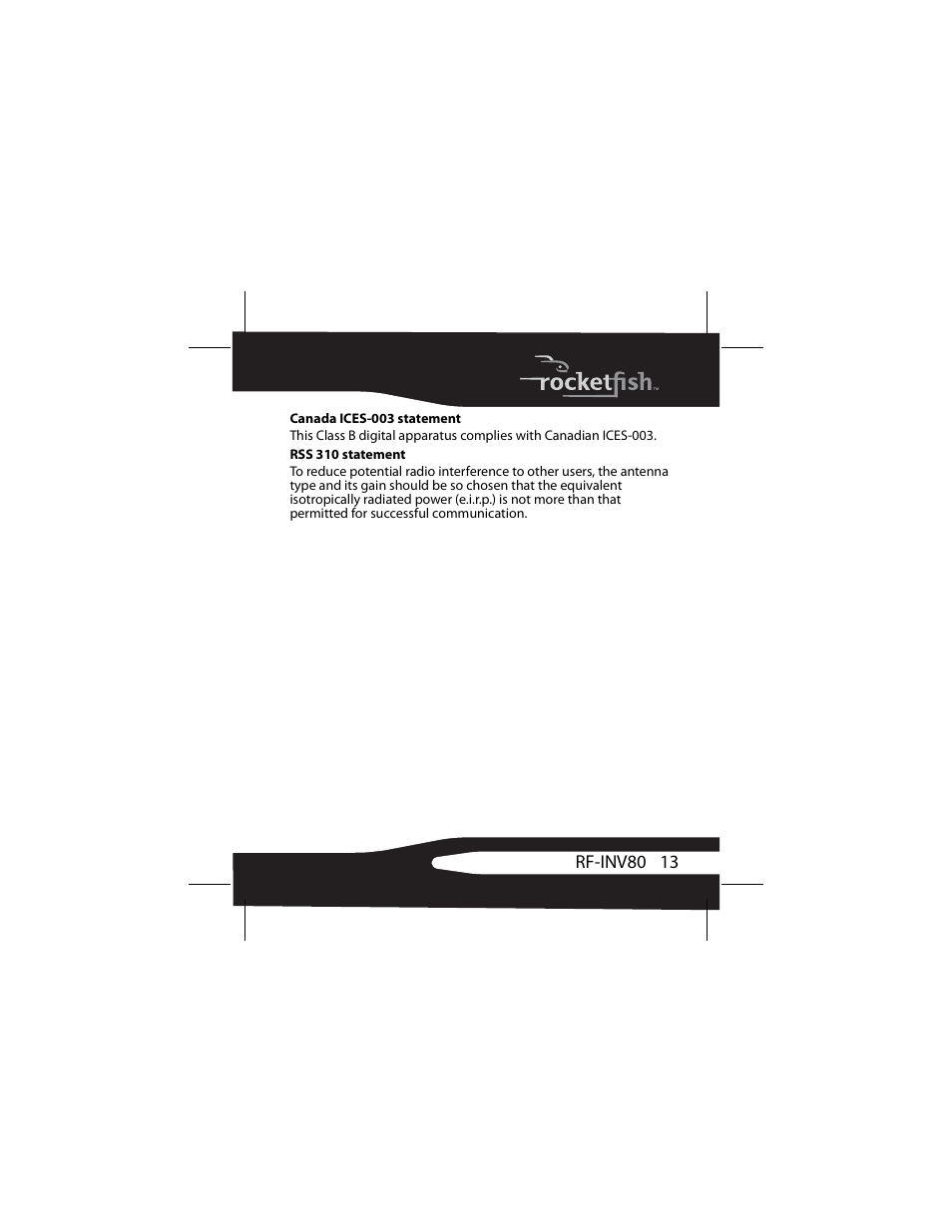RocketFish 3RF-INV80 User Manual | Page 13 / 56