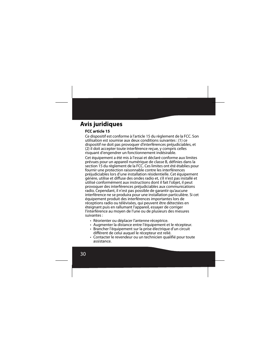 Avis juridiques | RocketFish 3RF-INV80 User Manual | Page 30 / 56