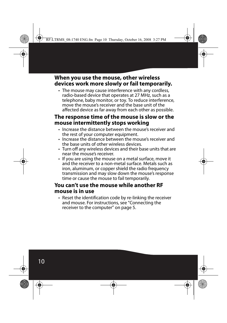 RocketFish RF-LTRMS User Manual | Page 10 / 16