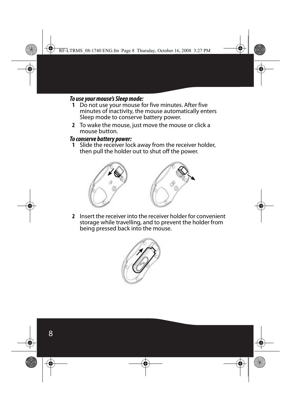 RocketFish RF-LTRMS User Manual | Page 8 / 16