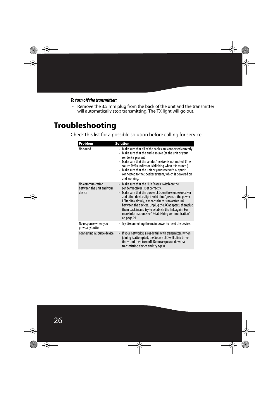 Troubleshooting | RocketFish RF-RBWSO2 User Manual | Page 26 / 33