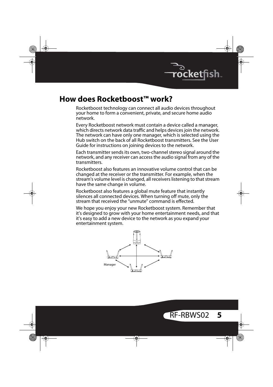 How does rocketboost™ work, 5rf-rbws02 how does rocketboost™ work | RocketFish RF-RBWSO2 User Manual | Page 5 / 33