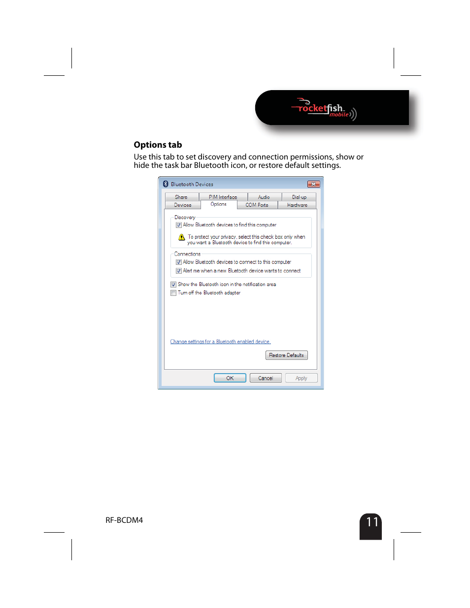 RocketFish RF-BCDM4 User Manual | Page 11 / 40