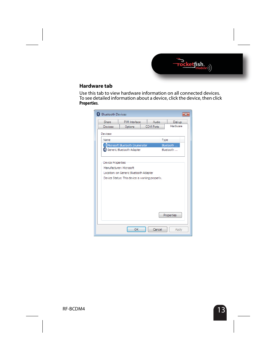 RocketFish RF-BCDM4 User Manual | Page 13 / 40