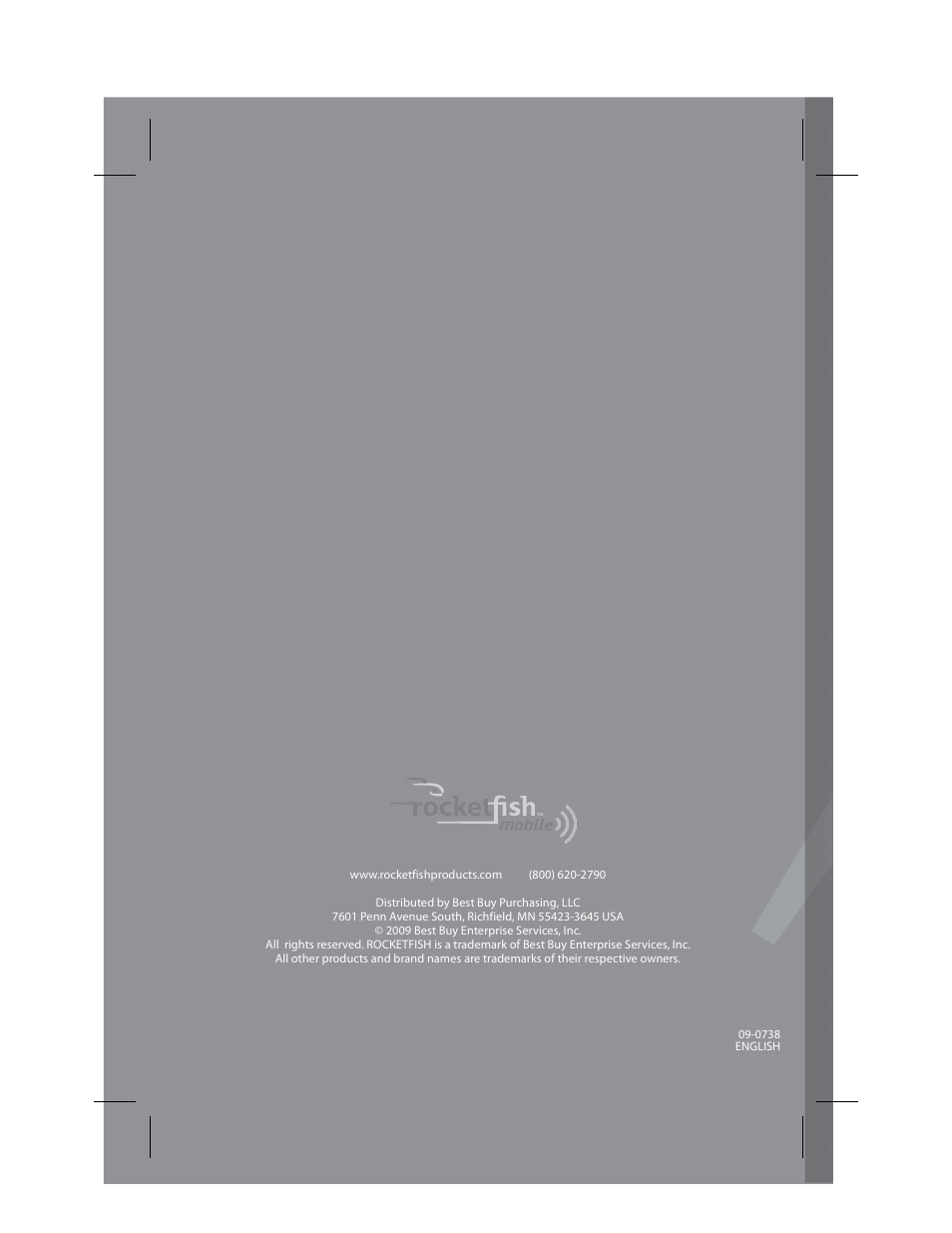 RocketFish RF-BCDM4 User Manual | Page 40 / 40