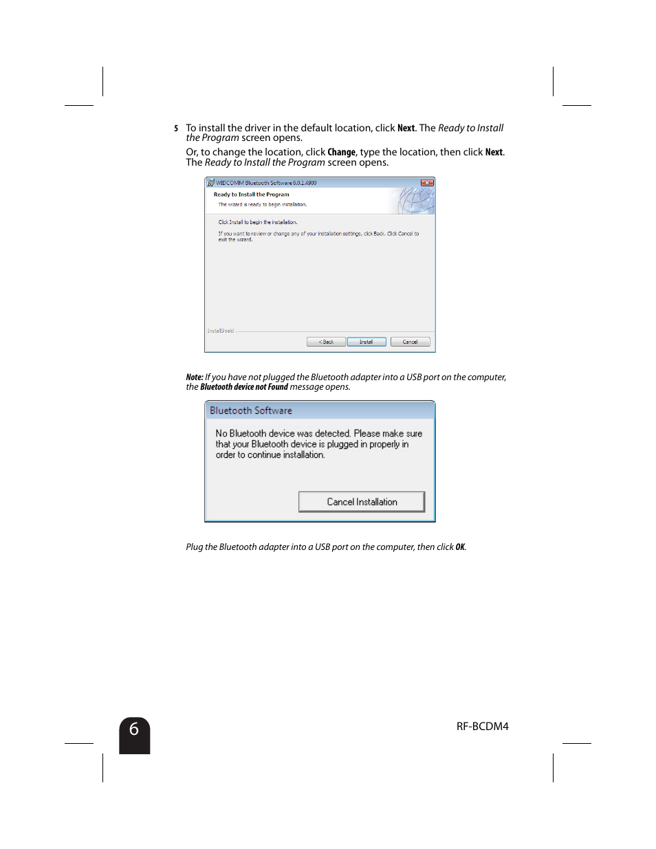 RocketFish RF-BCDM4 User Manual | Page 6 / 40