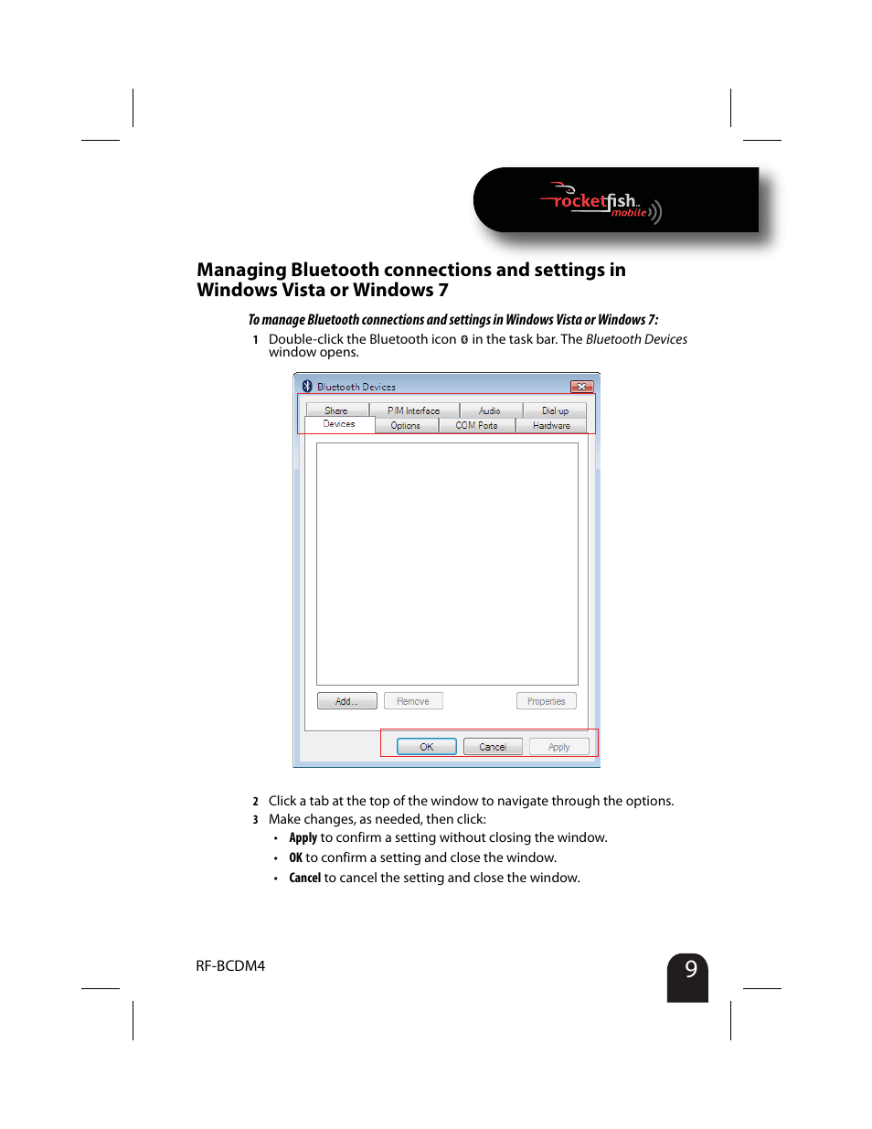 RocketFish RF-BCDM4 User Manual | Page 9 / 40