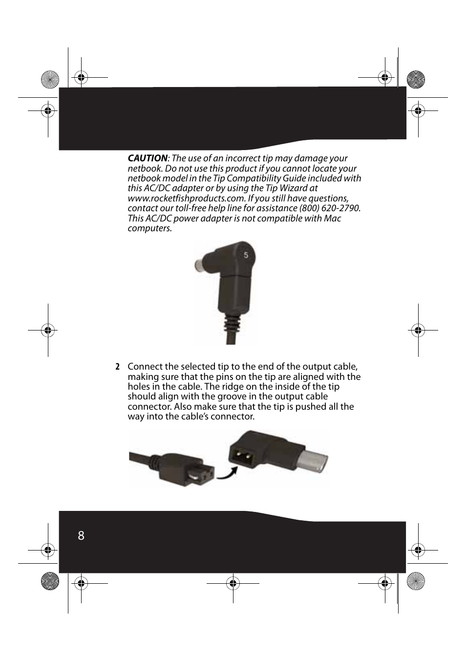 RocketFish RF-NBACDC User Manual | Page 8 / 18