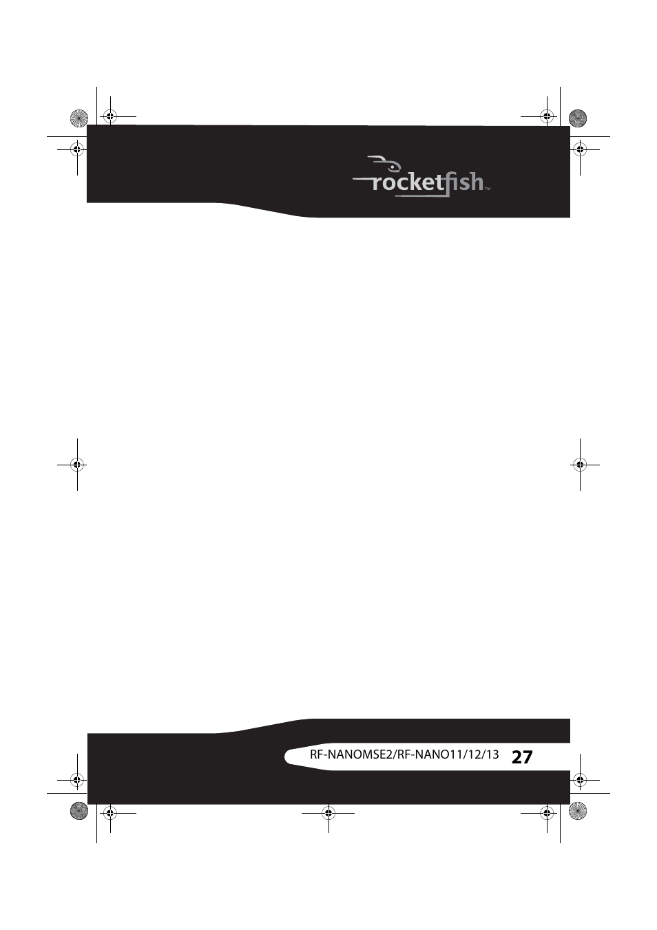 RocketFish RF-NANOMSE2/RF-NANO11/12/13 User Manual | Page 27 / 28
