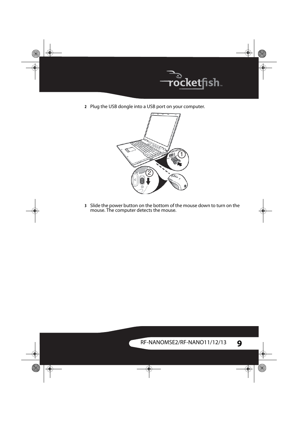 RocketFish RF-NANOMSE2/RF-NANO11/12/13 User Manual | Page 9 / 28