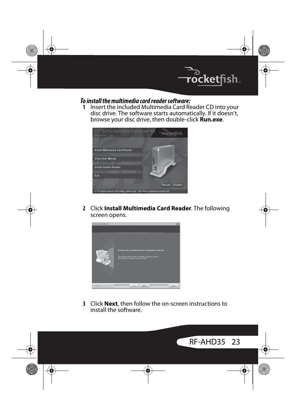 23 rf-ahd35 | RocketFish RF-AHD35 User Manual | Page 23 / 36