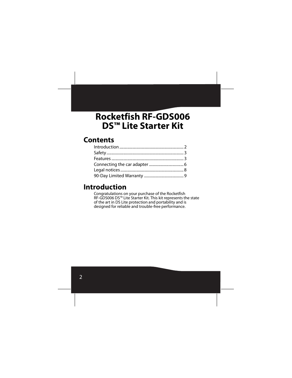 RocketFish DS Lite RF-GDS006 User Manual | Page 2 / 16