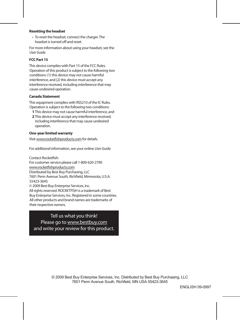 RocketFish RF-QX3 User Manual | Page 2 / 2
