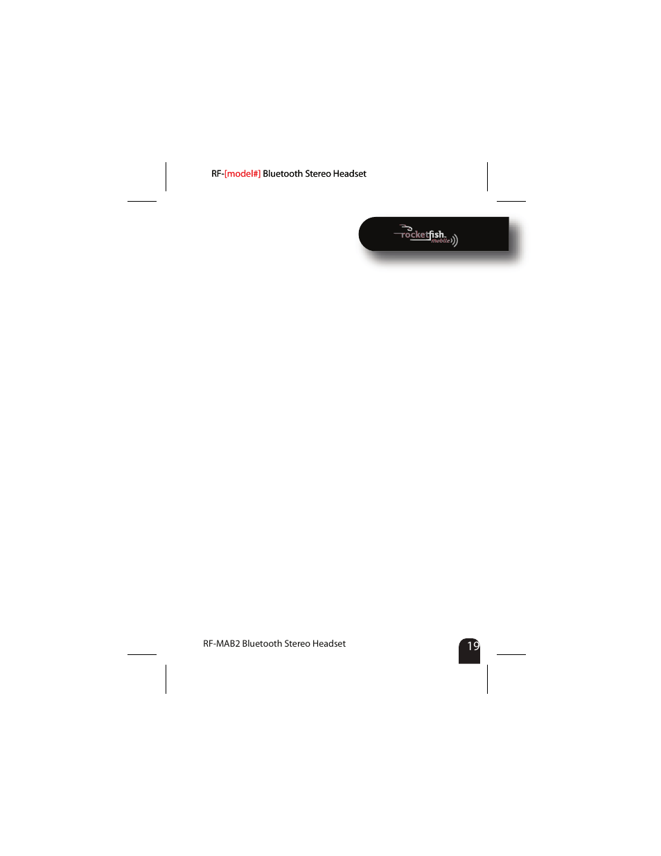 RocketFish RF-MAB2 User Manual | Page 19 / 20