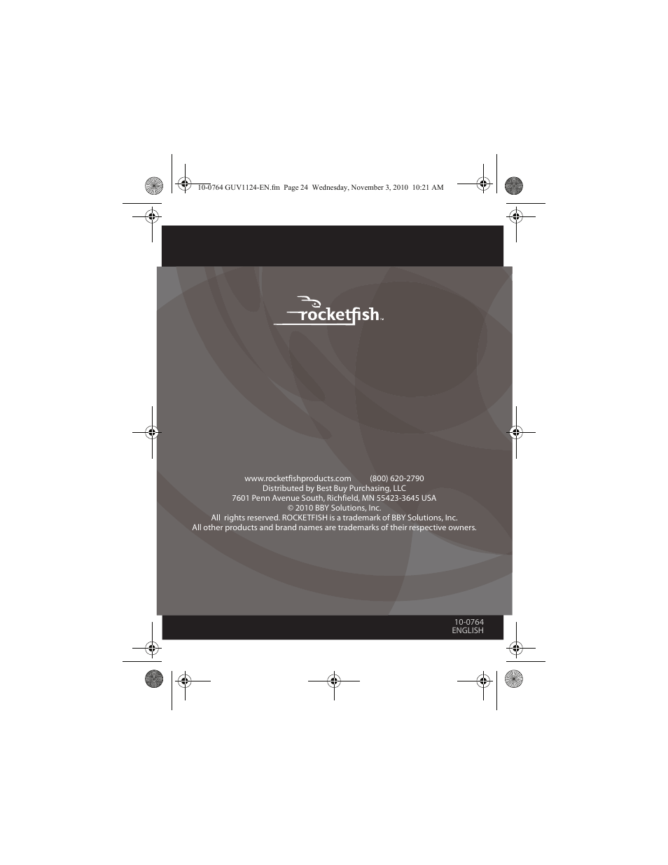 RocketFish POWERLINE RF-GUV1124 User Manual | Page 24 / 24