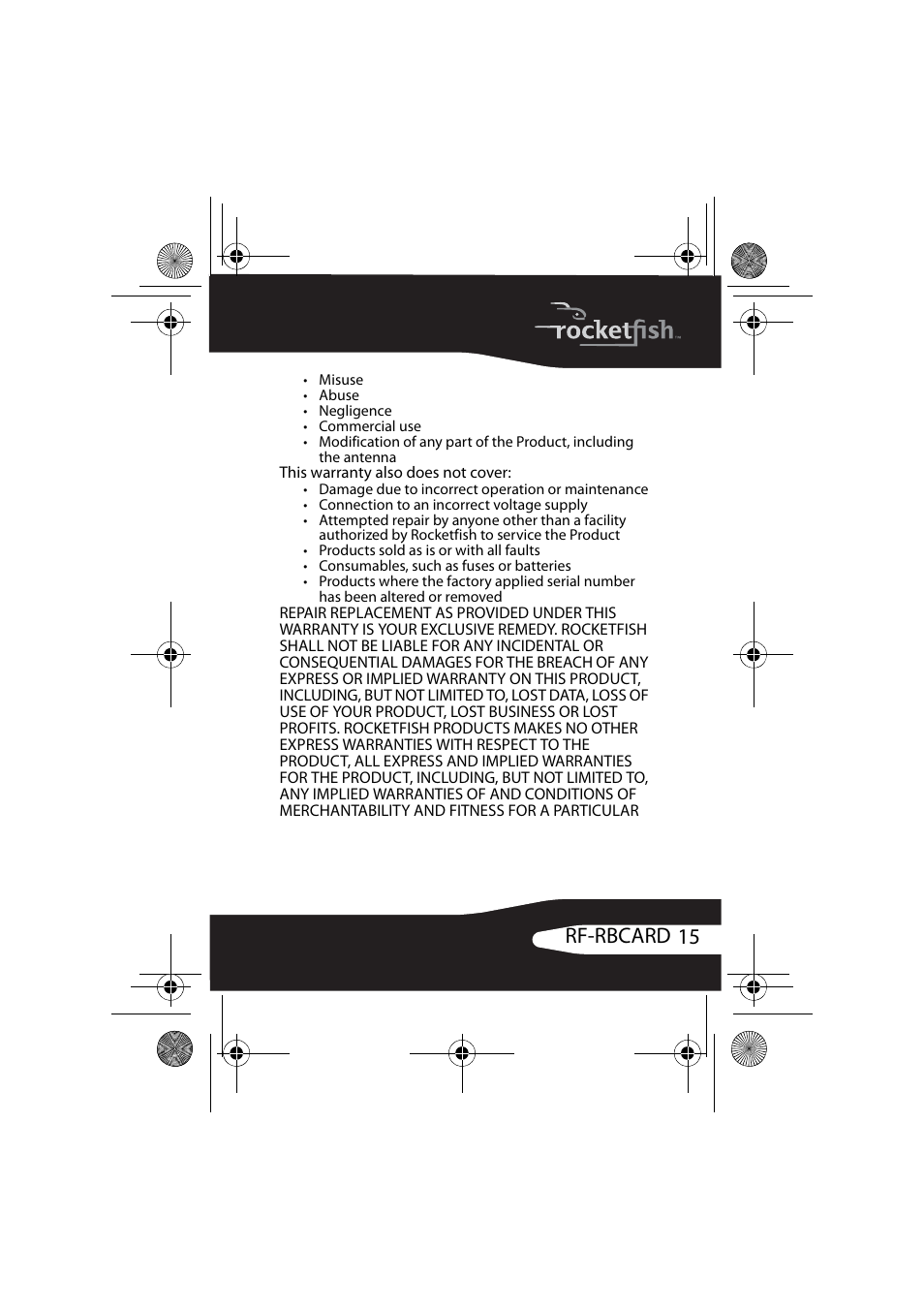 15 rf-rbcard | RocketFish ROCKETBOOST RF-RBCARD User Manual | Page 15 / 20