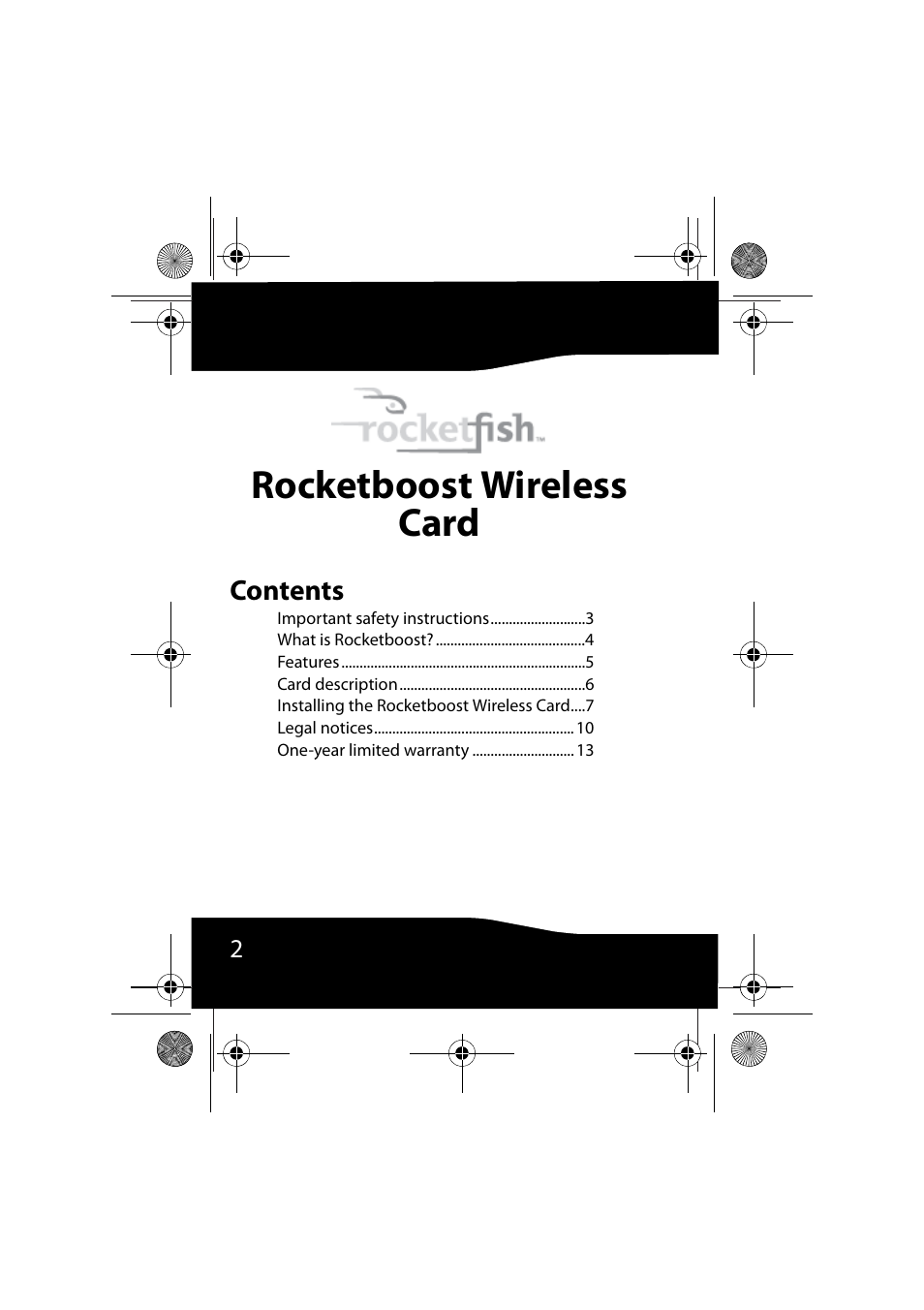 RocketFish ROCKETBOOST RF-RBCARD User Manual | Page 2 / 20