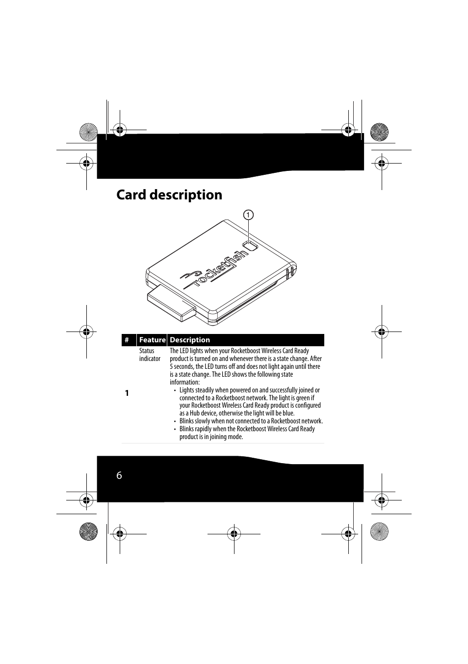 Card description | RocketFish ROCKETBOOST RF-RBCARD User Manual | Page 6 / 20