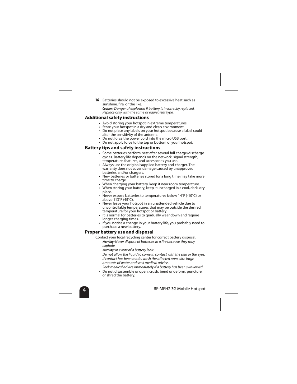 RocketFish RF-MFH2 User Manual | Page 4 / 24