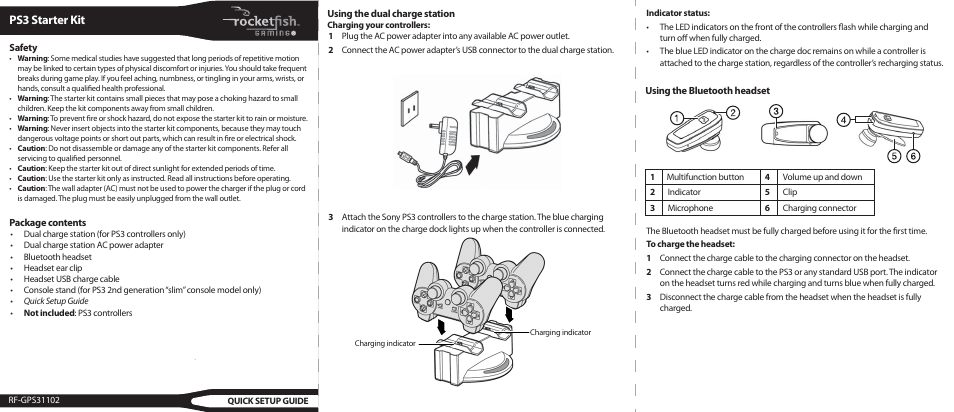 RocketFish RF-GPS31102 User Manual | 2 pages