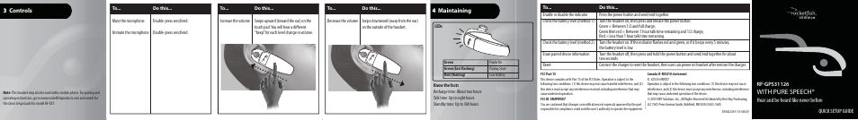 RocketFish RF-GPS31126 User Manual | 2 pages