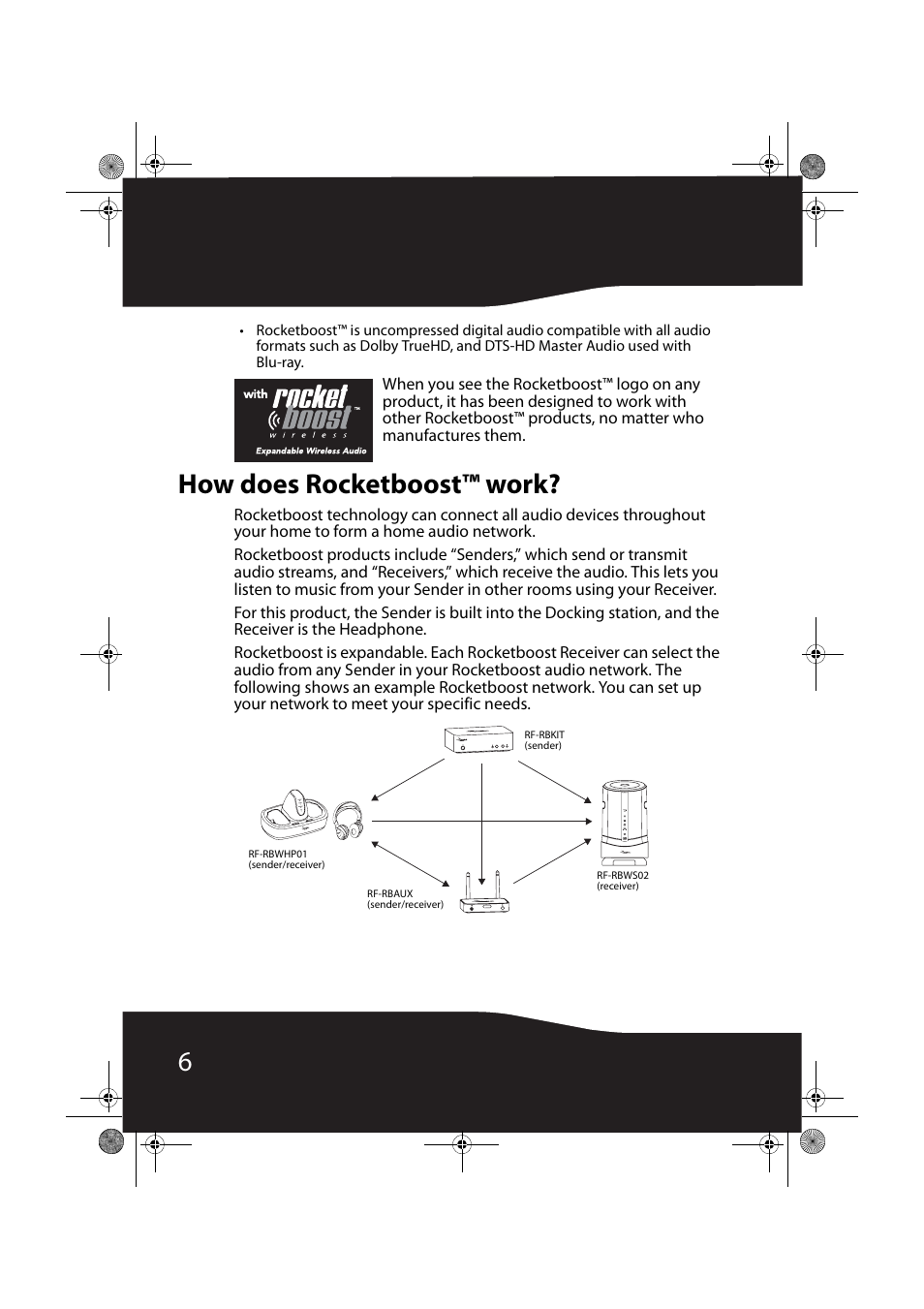 How does rocketboost™ work | RocketFish ROCKETBOOST RF-RBWHP01 User Manual | Page 6 / 31