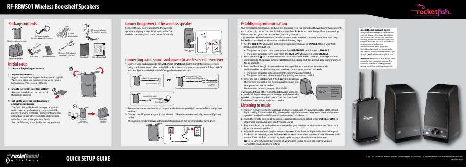 RocketFish RF-RBWS01 User Manual | 1 page