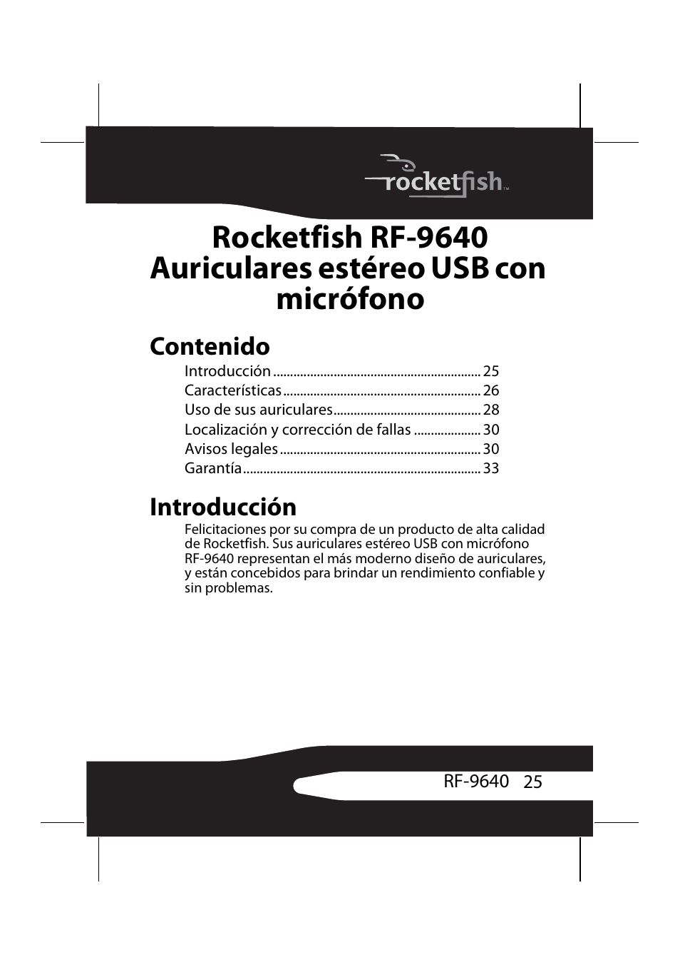RocketFish RF-9640 User Manual | Page 25 / 36