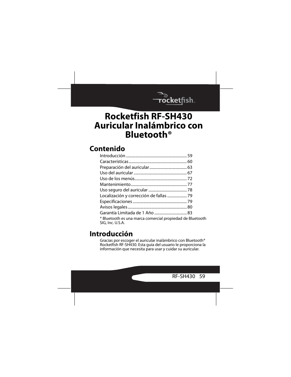 RocketFish RF-SH430 User Manual | Page 59 / 88