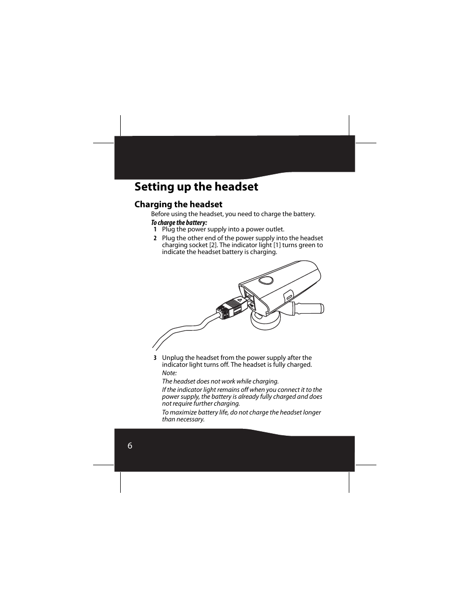 Setting up the headset, Charging the headset | RocketFish RF-SH430 User Manual | Page 6 / 88