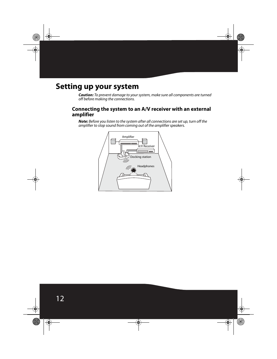 12 setting up your system | RocketFish RF-WHP01 User Manual | Page 12 / 92