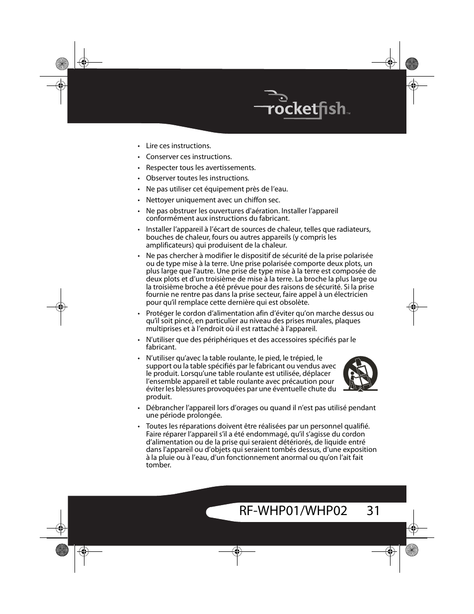 RocketFish RF-WHP01 User Manual | Page 31 / 92