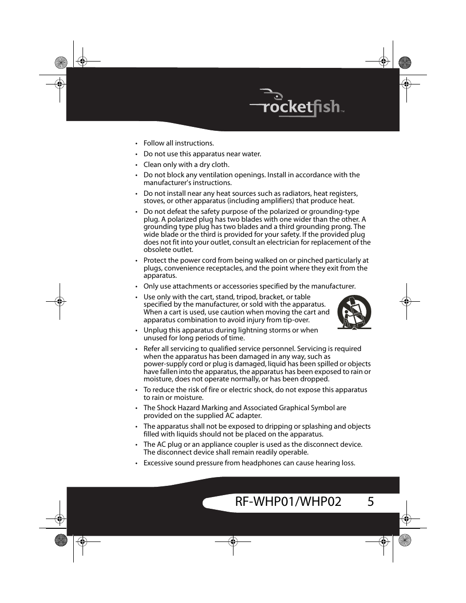 RocketFish RF-WHP01 User Manual | Page 5 / 92