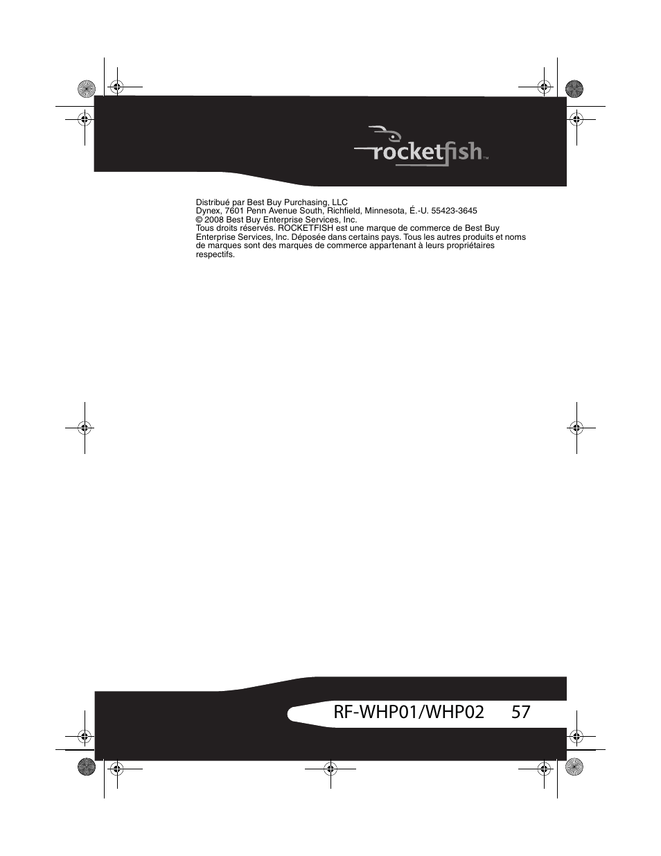 RocketFish RF-WHP01 User Manual | Page 57 / 92