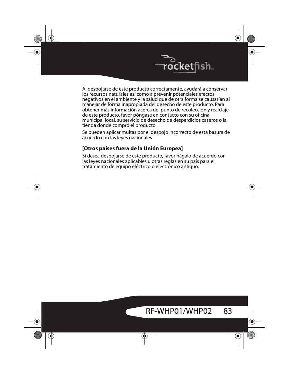 RocketFish RF-WHP01 User Manual | Page 83 / 92