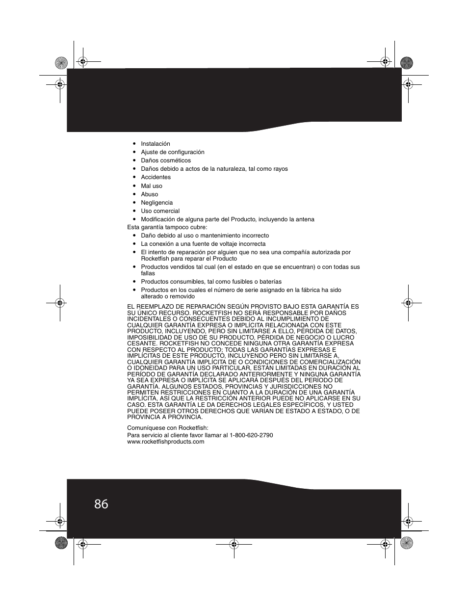 RocketFish RF-WHP01 User Manual | Page 86 / 92