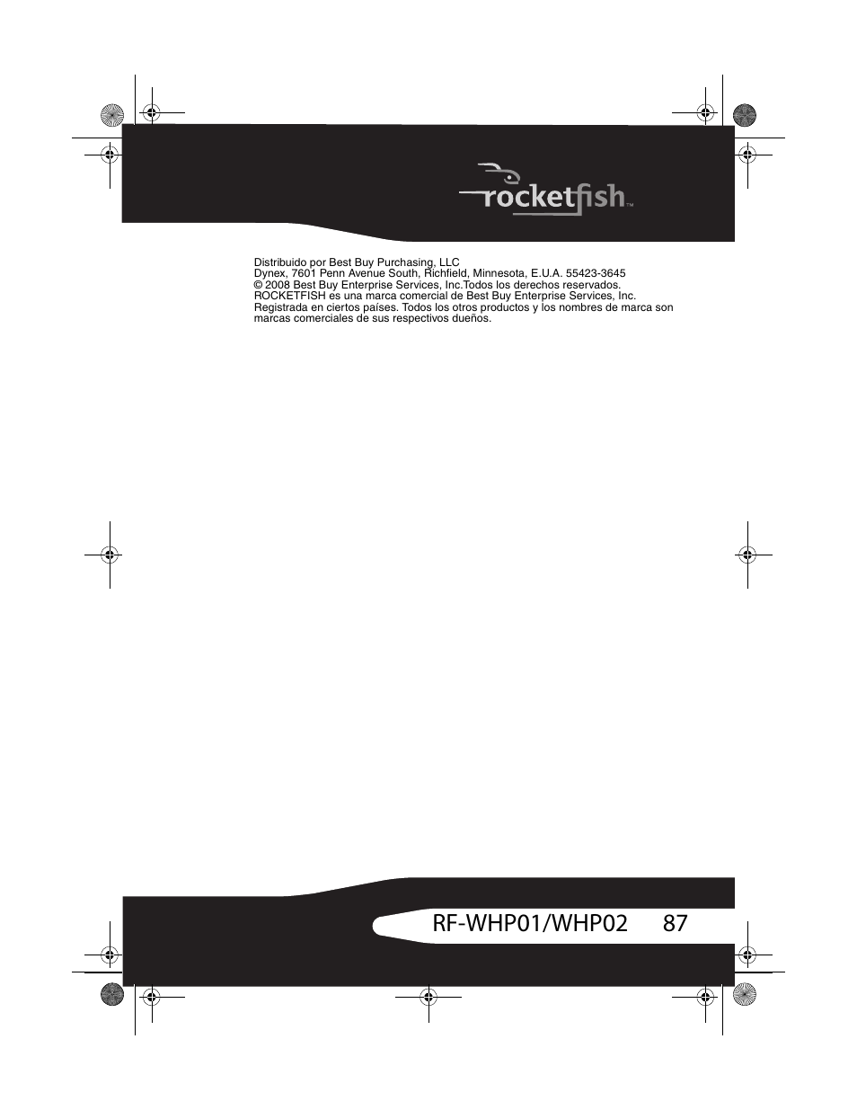 RocketFish RF-WHP01 User Manual | Page 87 / 92
