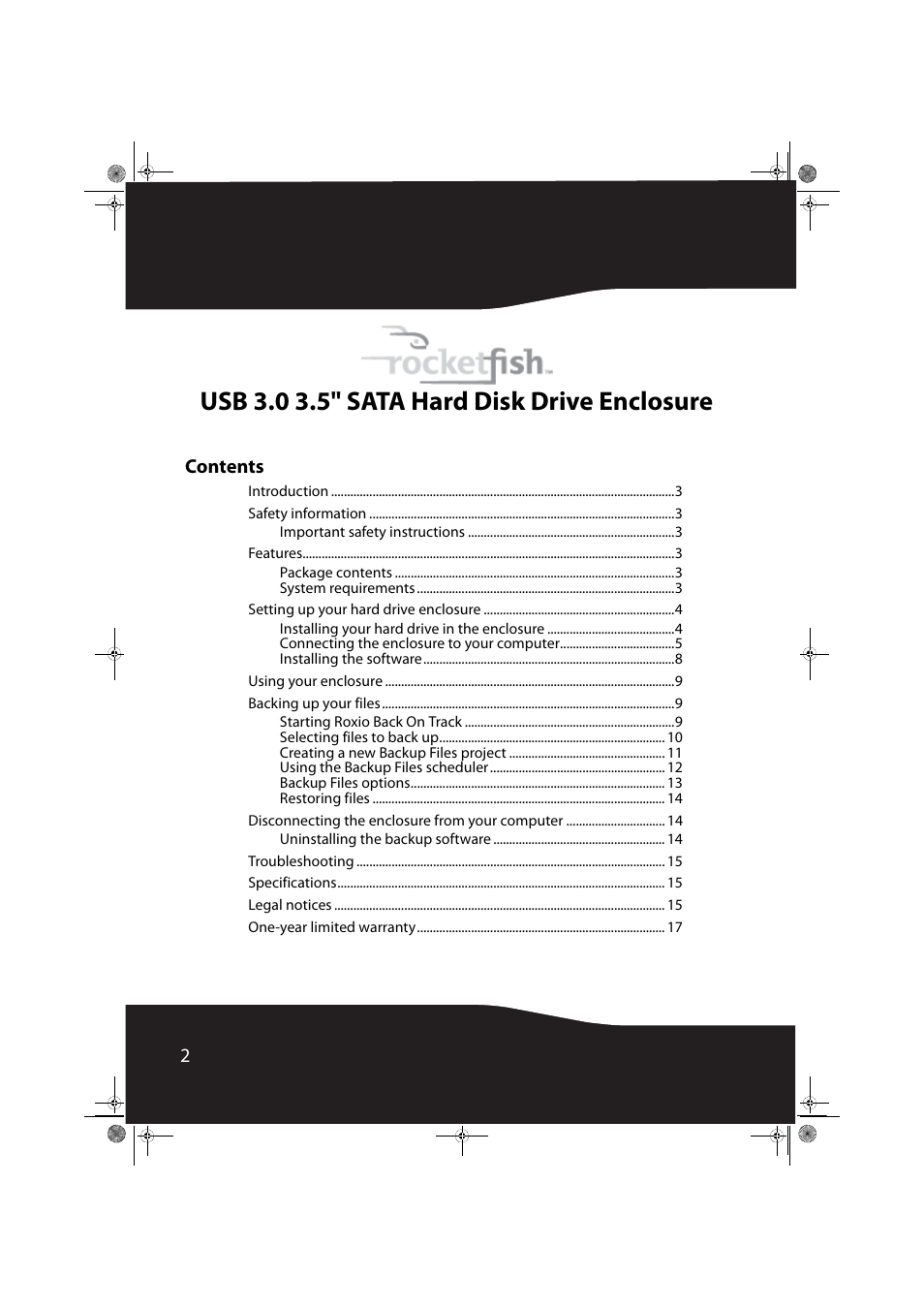 RocketFish RF-HD3035 User Manual | Page 2 / 18