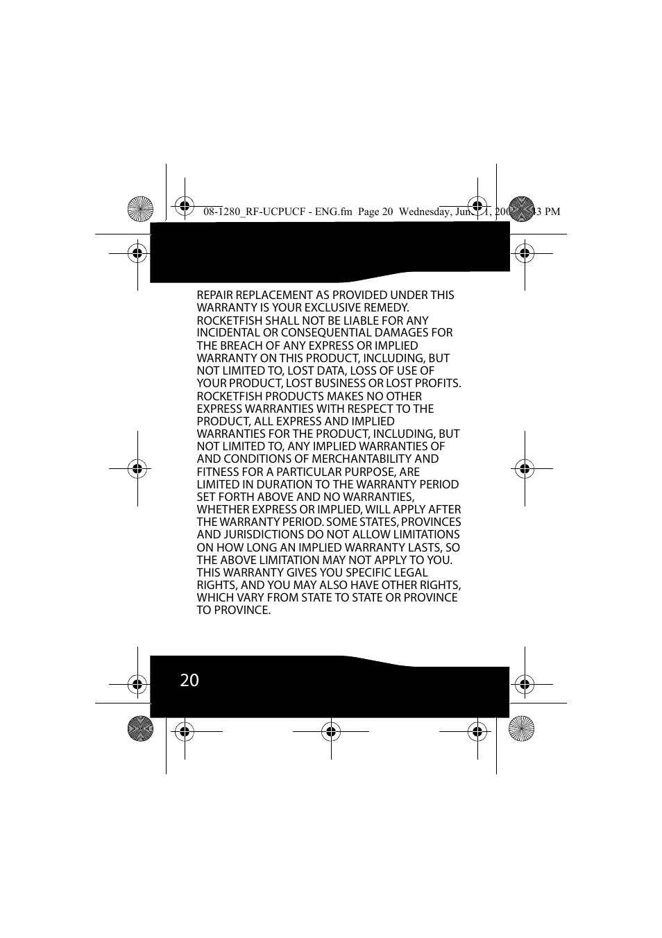 RocketFish RF-UCPUCF User Manual | Page 20 / 24