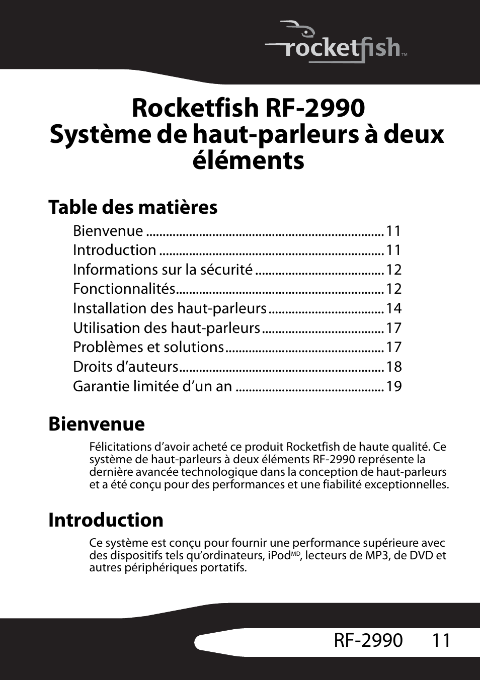 RocketFish RF-2990 User Manual | Page 13 / 34