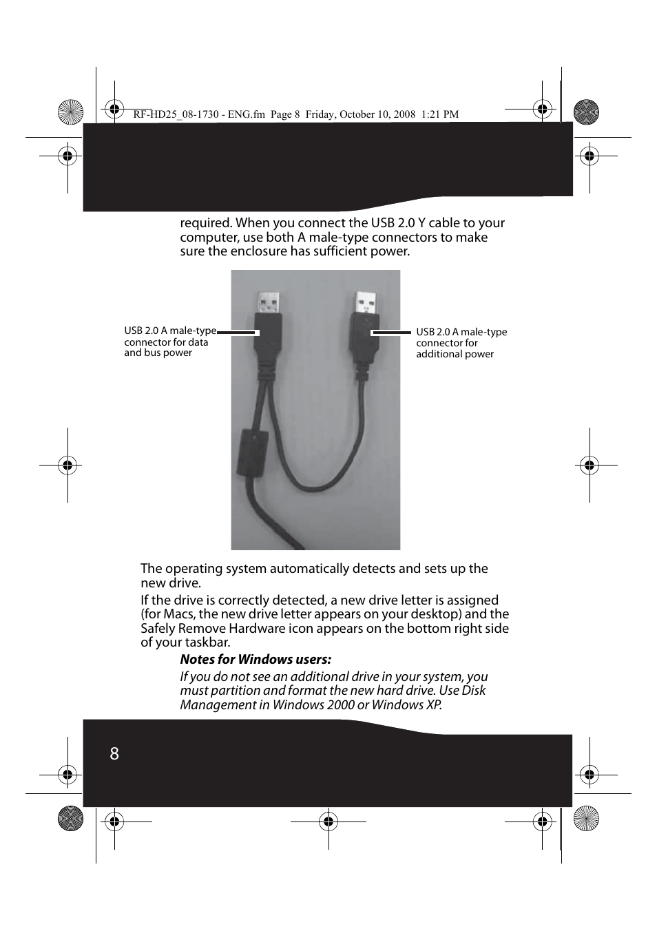 RocketFish RF-HD25 User Manual | Page 10 / 36